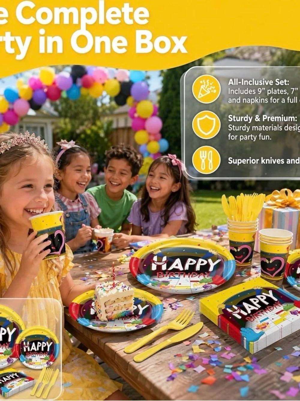 POPPY PLAYTIME THEME BIRTHDAY PARTY ITEMS!!